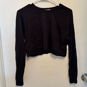 Forever 21 Black Cropped Sweater